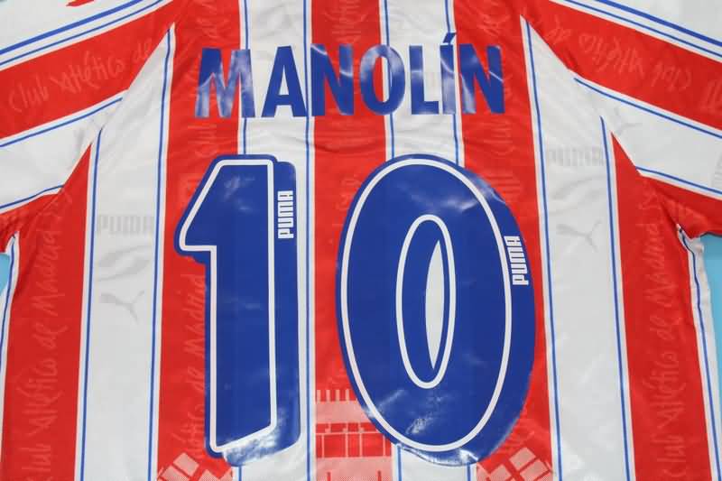 AAA(Thailand) Atletico Madrid 1996/97 Home Retro Soccer Jersey