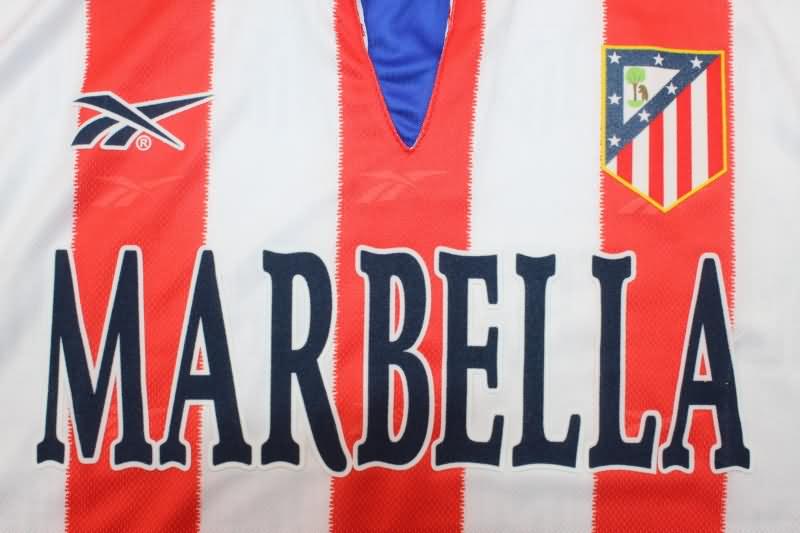 AAA(Thailand) Atletico Madrid 1998/99 Home Retro Soccer Jersey