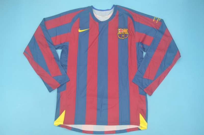 AAA(Thailand) Barcelona 2005/06 Home Retro Soccer Jersey(L/S)