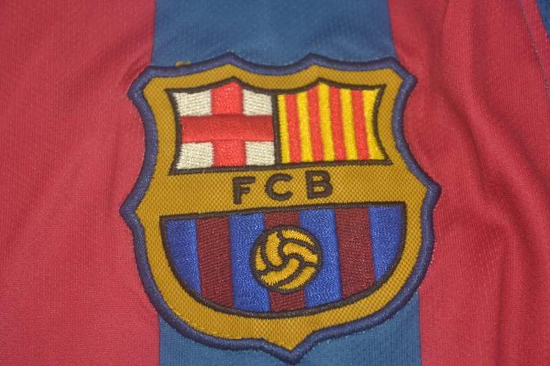 AAA(Thailand) Barcelona 2005/06 Home Retro Soccer Jersey(L/S)