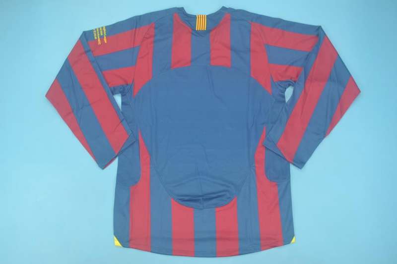 AAA(Thailand) Barcelona 2005/06 Home Retro Soccer Jersey(L/S)