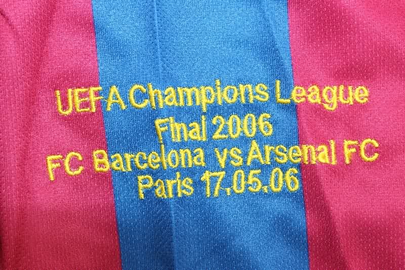 AAA(Thailand) Barcelona 2005/06 Home UCL Long Retro Soccer Jersey