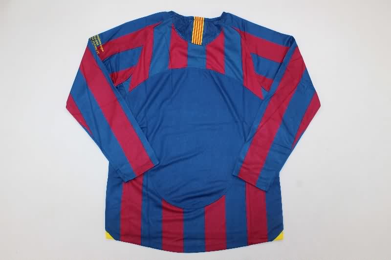 AAA(Thailand) Barcelona 2005/06 Home UCL Long Retro Soccer Jersey