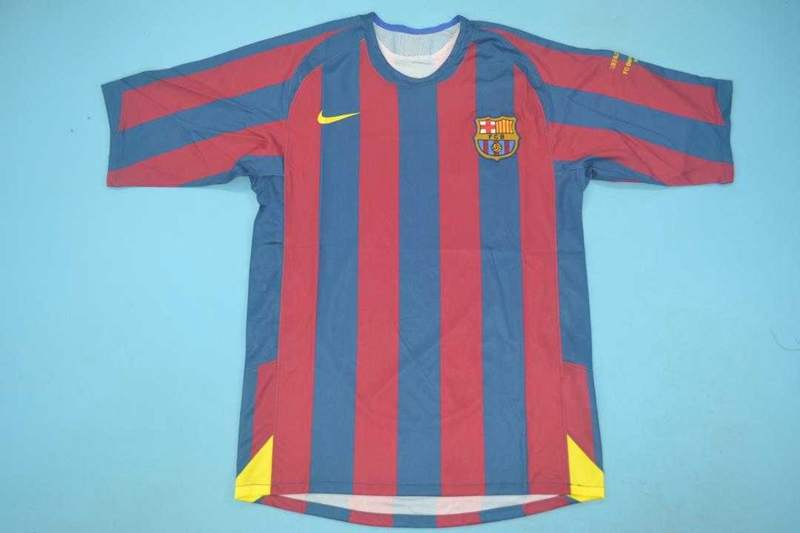 AAA(Thailand) Barcelona 2005/06 Home UCL Retro Soccer Jersey