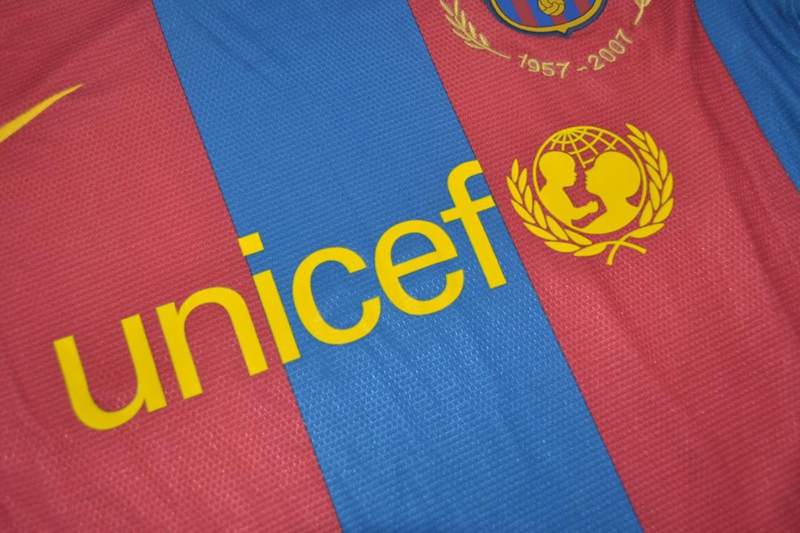 AAA(Thailand) Barcelona 2007/08 Home Retro Soccer Jersey