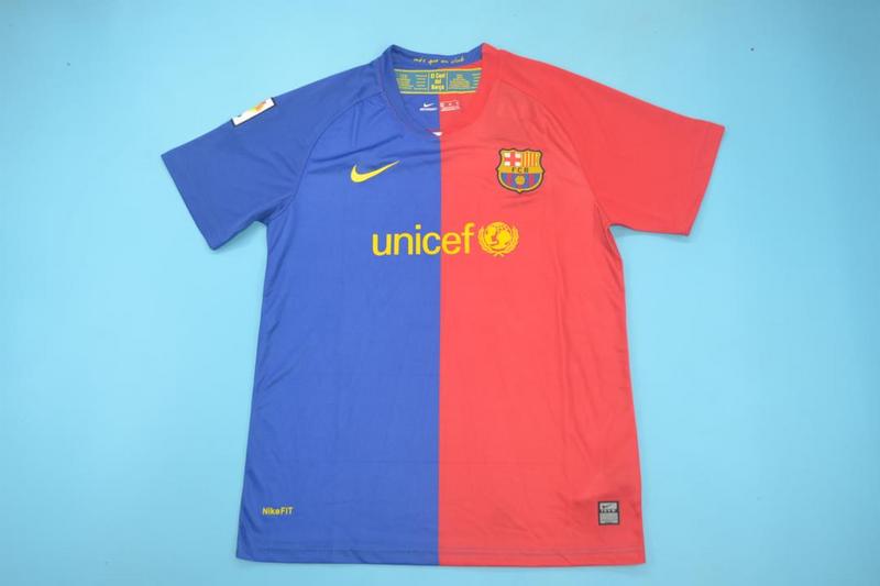 AAA(Thailand) Barcelona 2008/09 Home Retro Soccer Jerseyr