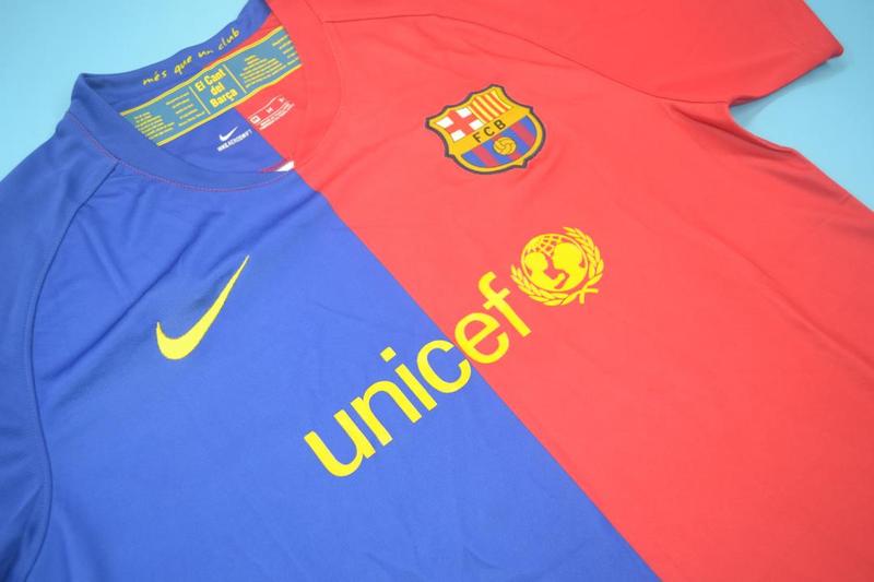 AAA(Thailand) Barcelona 2008/09 Home Retro Soccer Jerseyr