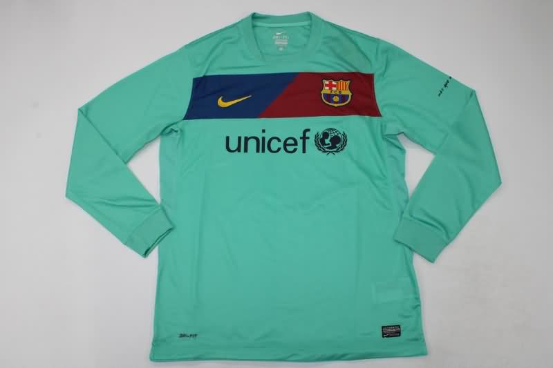 AAA(Thailand) Barcelona 2010/11 Away Retro Long Sleeve Soccer Jersey