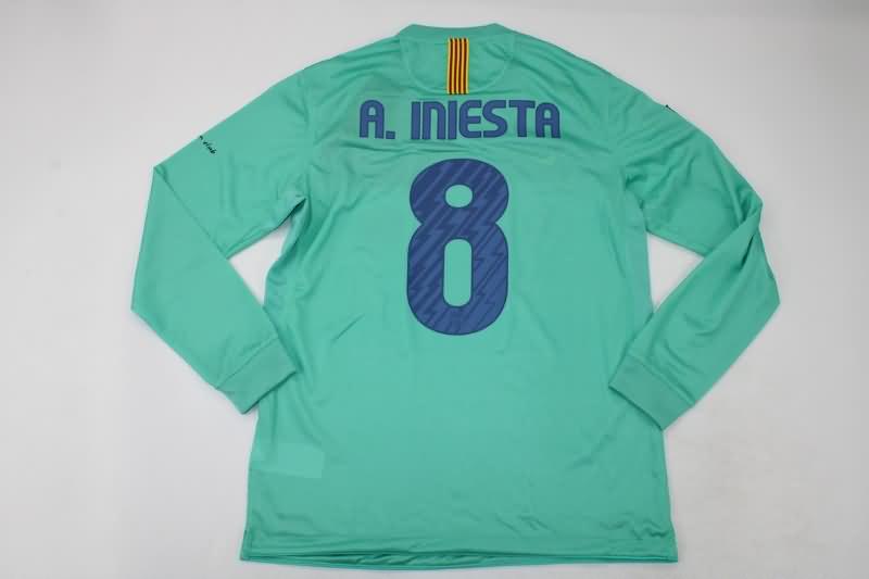 AAA(Thailand) Barcelona 2010/11 Away Retro Long Sleeve Soccer Jersey