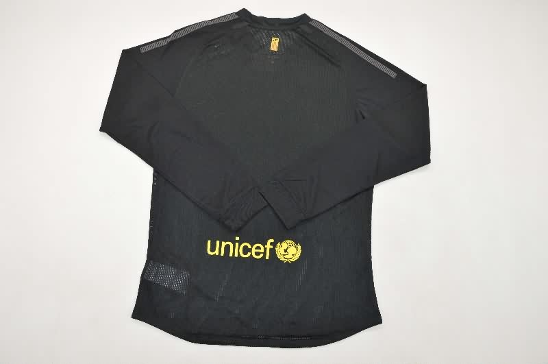 AAA(Thailand) Barcelona 2011/12 Away Retro Long Sleeve Soccer Jersey (Player)