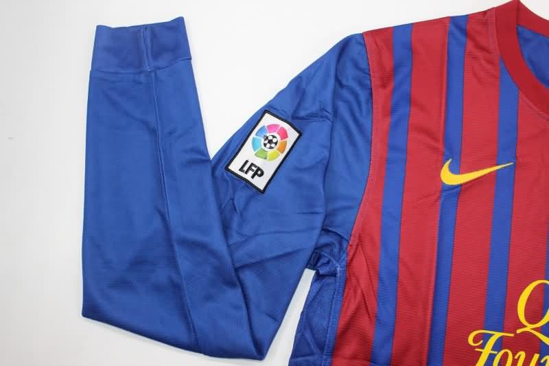 AAA(Thailand) Barcelona 2011/12 Home Long Slevee Retro Soccer Jersey