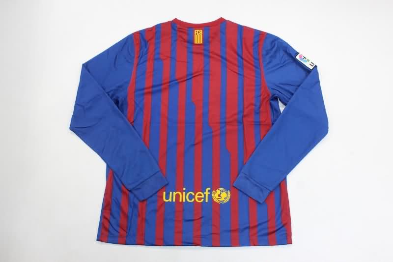 AAA(Thailand) Barcelona 2011/12 Home Long Slevee Retro Soccer Jersey