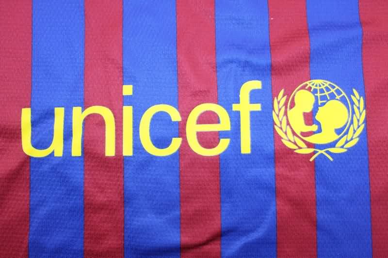 AAA(Thailand) Barcelona 2011/12 Home Long Slevee Retro Soccer Jersey