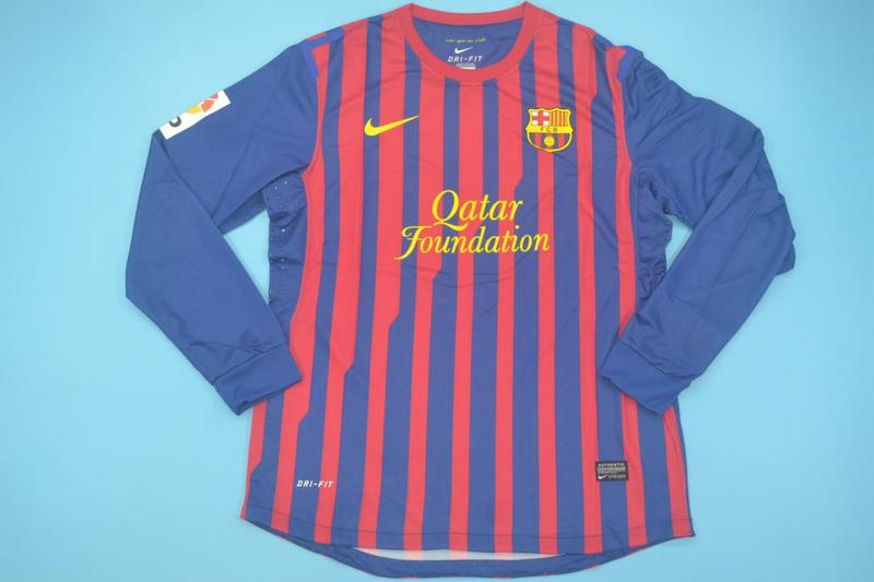 AAA(Thailand) Barcelona 2011/12 Home Retro Jersey(L/S Player)