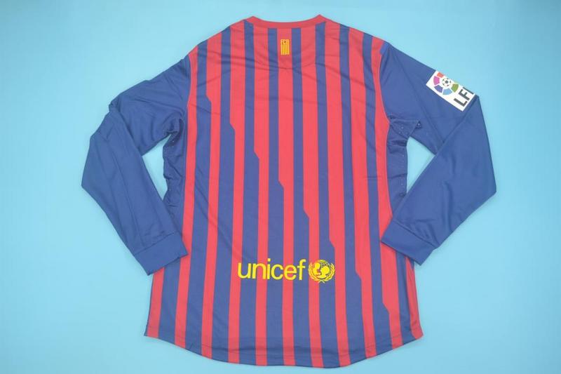 AAA(Thailand) Barcelona 2011/12 Home Retro Jersey(L/S Player)