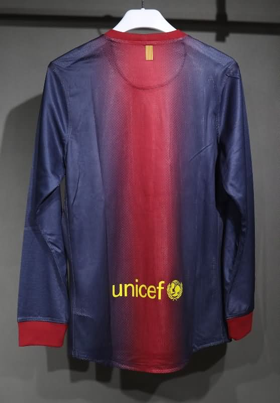 AAA(Thailand) Barcelona 2012/13 Home Long Slevee Retro Soccer Jersey (Player)