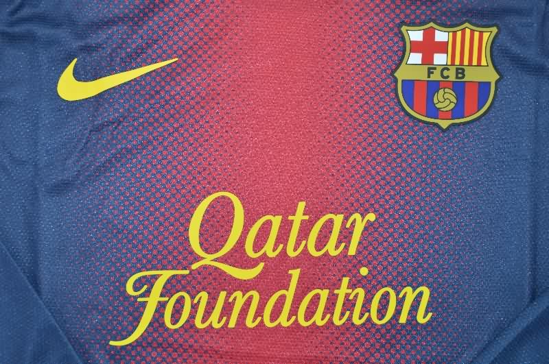 AAA(Thailand) Barcelona 2012/13 Home Long Slevee Retro Soccer Jersey (Player)