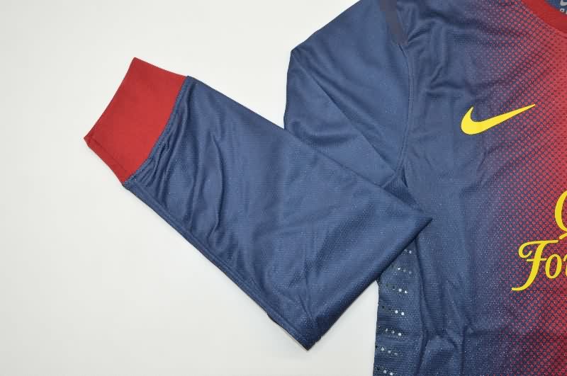 AAA(Thailand) Barcelona 2012/13 Home Long Slevee Retro Soccer Jersey (Player)