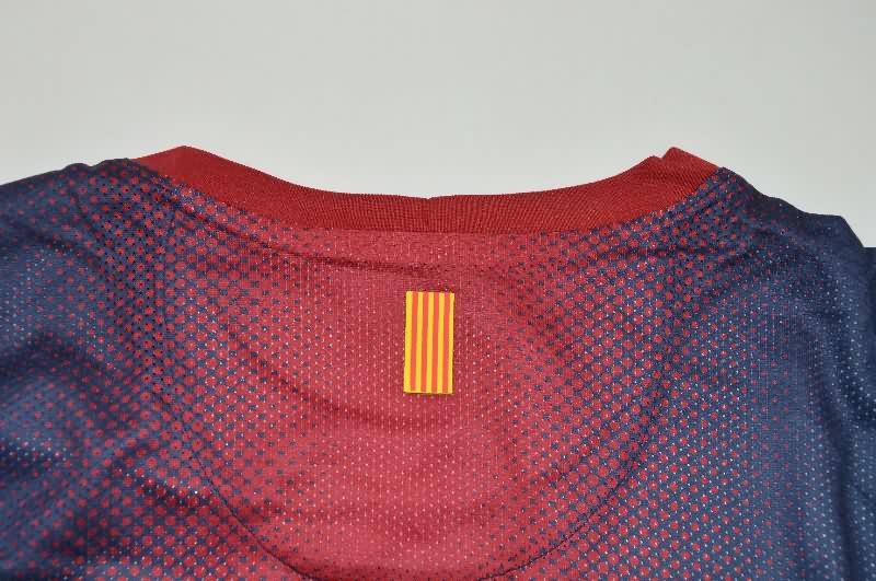 AAA(Thailand) Barcelona 2012/13 Home Long Slevee Retro Soccer Jersey (Player)