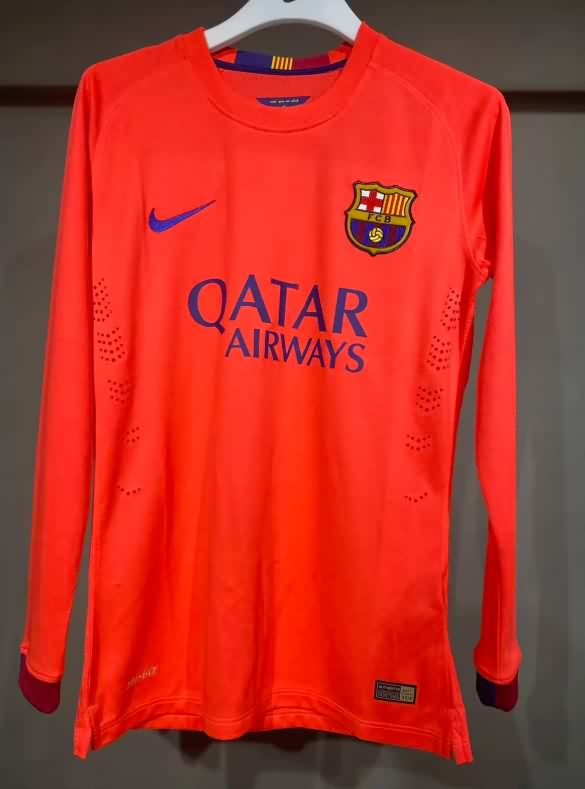AAA(Thailand) Barcelona 2014/15 Away Long Sleeve Retro Soccer Jersey (Player) AAA(Thailand) Barcelona 2014/15 Away Long Sleeve Retro Soccer Jersey (Player)