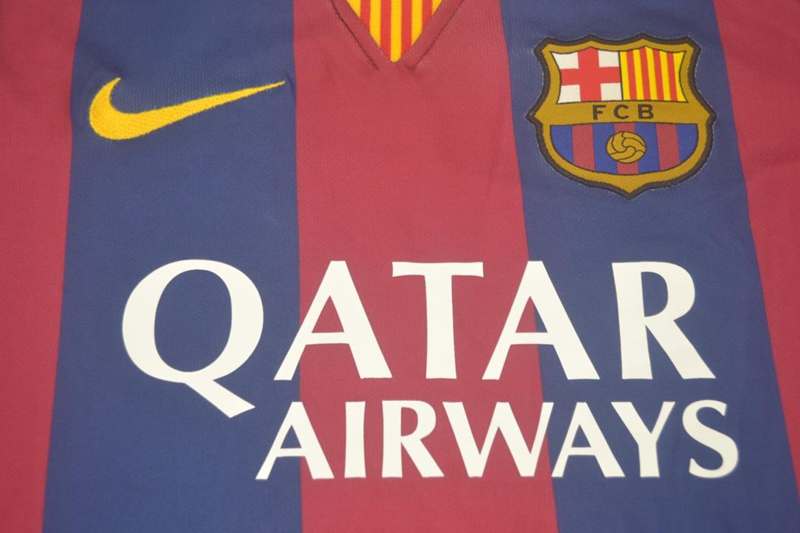 AAA(Thailand) Barcelona 2014/15 Home Retro Soccer Jersey