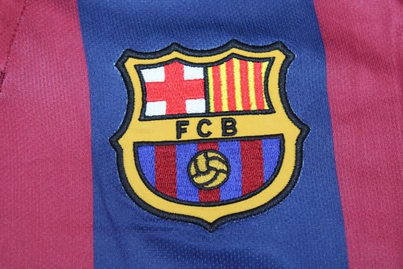 AAA(Thailand) Barcelona 2014/15 Home Long Sleeve Retro Soccer Jersey