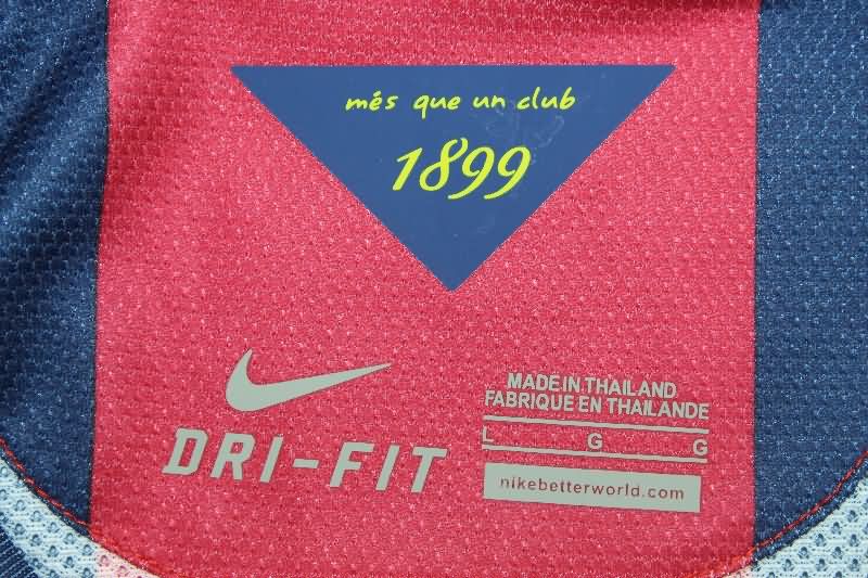 AAA(Thailand) Barcelona 2014/15 Home Long Sleeve Retro Soccer Jersey (Player)