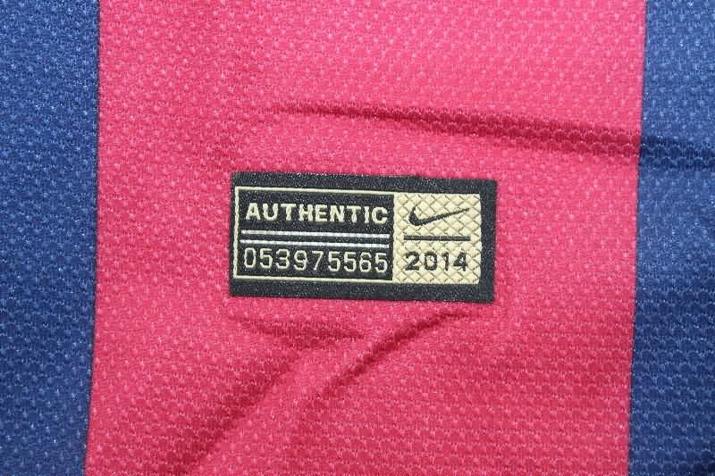 AAA(Thailand) Barcelona 2014/15 Home Retro Soccer Jersey(Player)