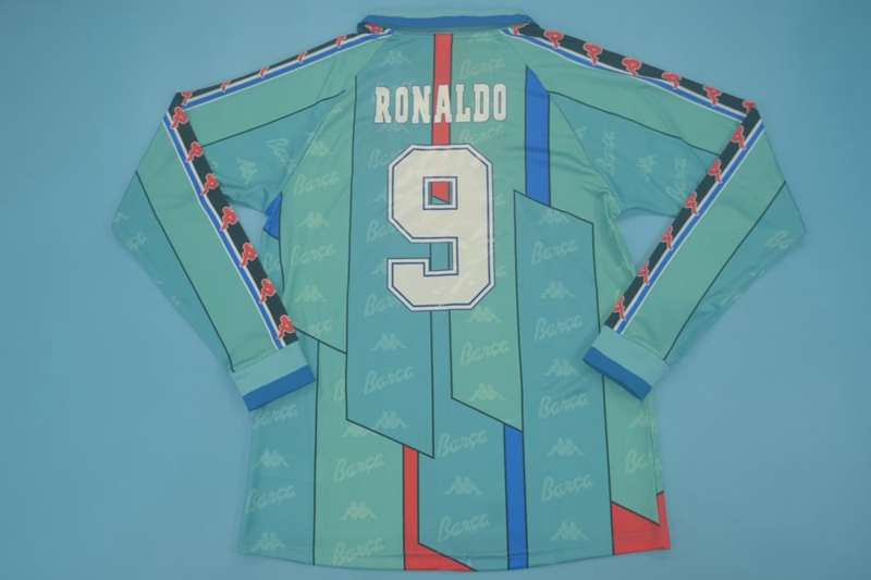 AAA(Thailand) Barcelona 1995/97 Away Retro Soccer Jersey(L/S)