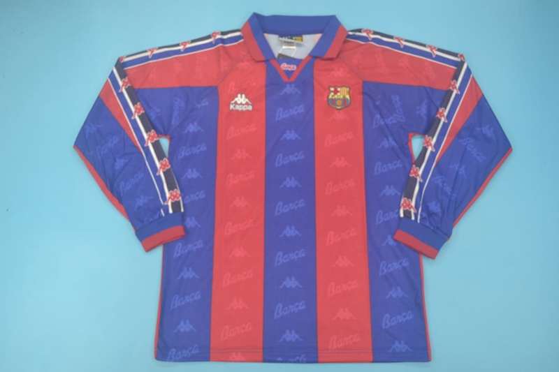 AAA(Thailand) Barcelona 1995/97 Home Retro Soccer Jersey(L/S)