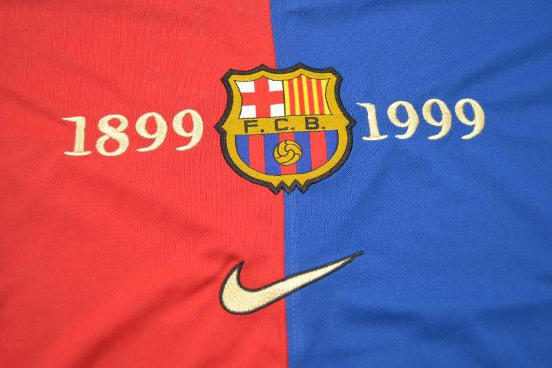 AAA(Thailand) Barcelona 1999/00 Home Retro Soccer Jersey