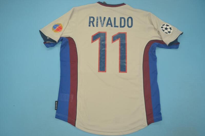 AAA(Thailand) Barcelona 1999/01 Away Retro Soccer Jersey