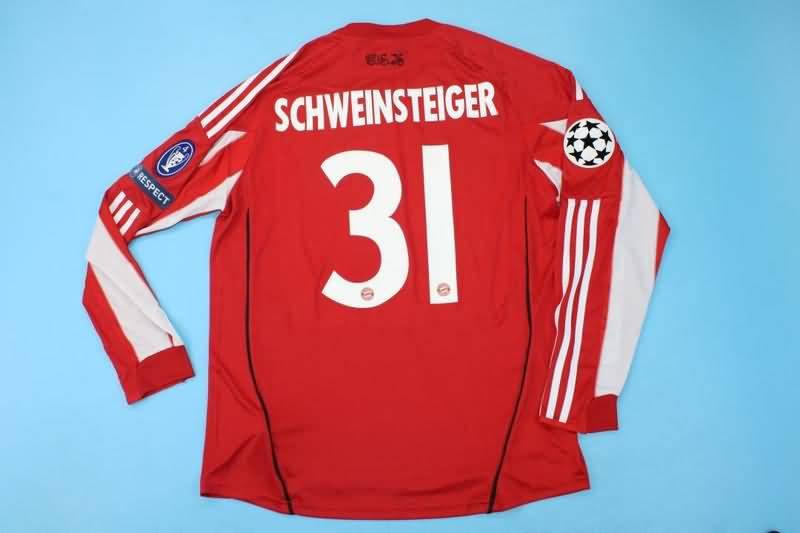 AAA(Thailand) Bayern Munich 2010/11 Home Retro Soccer Jersey(L/S)