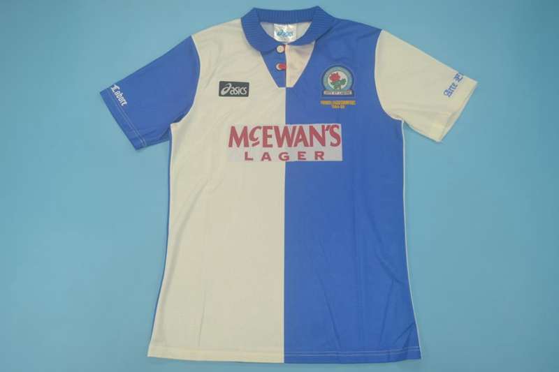 AAA(Thailand) Blackburn 1995/96 Home Retro Soccer Jersey