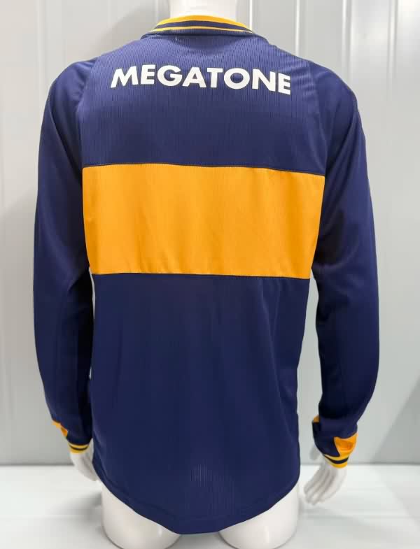 AAA(Thailand) Boca Juniors 2006/07 Home Retro Long Sleeve Soccer Jersey