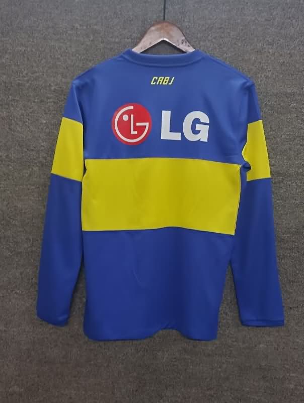 AAA(Thailand) Boca Juniors 2011/12 Home Long Sleeve Retro Soccer Jersey