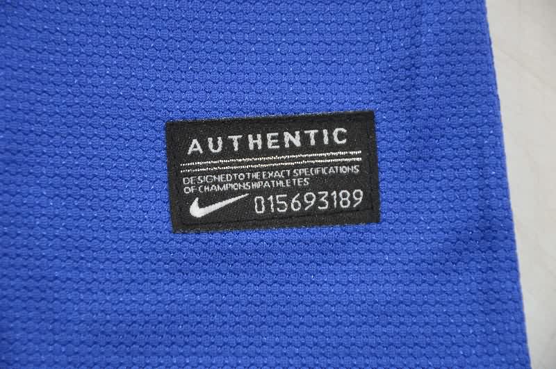 AAA(Thailand) Boca Juniors 2011/12 Home Long Sleeve Retro Soccer Jersey