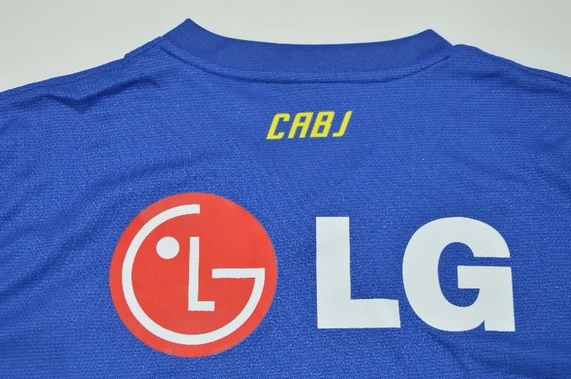 AAA(Thailand) Boca Juniors 2011/12 Home Long Sleeve Retro Soccer Jersey