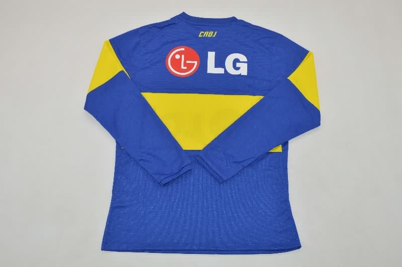 AAA(Thailand) Boca Juniors 2011/12 Home Long Sleeve Retro Soccer Jersey