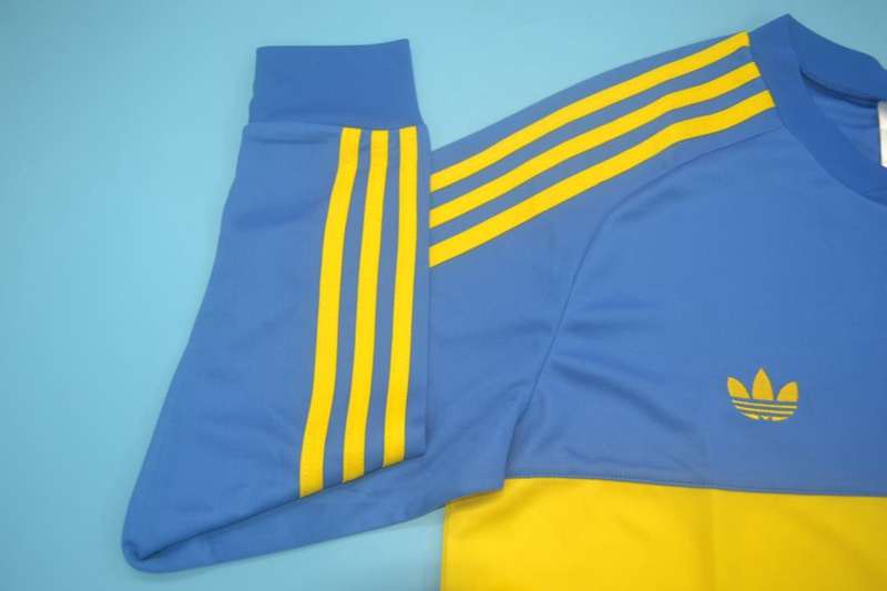 AAA(Thailand) Boca Juniors 1981 Home Retro Soccer Jersey(L/S)