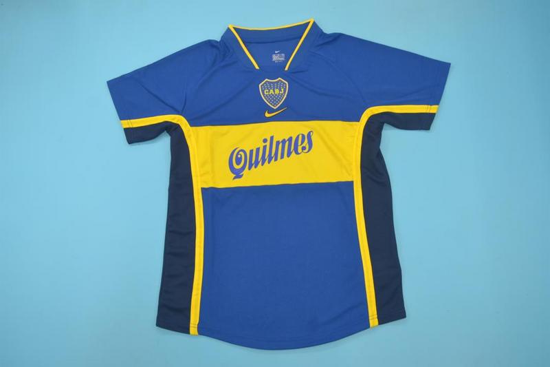 AAA(Thailand) Boca Juniors 2001 Home Retro Soccer Jersey