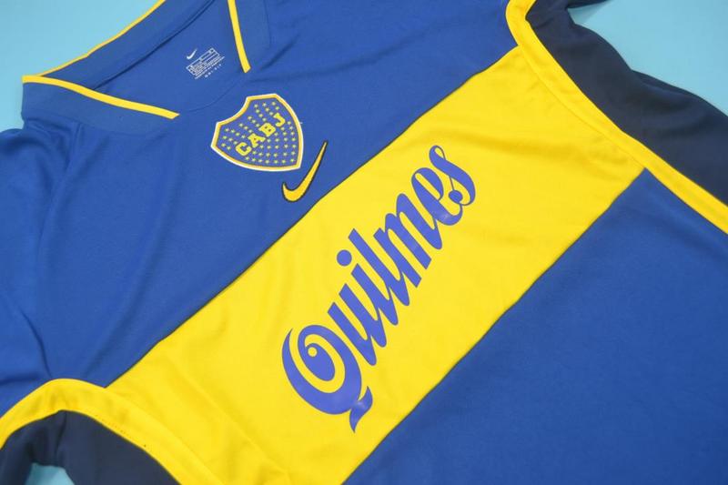 AAA(Thailand) Boca Juniors 2001 Home Retro Soccer Jersey