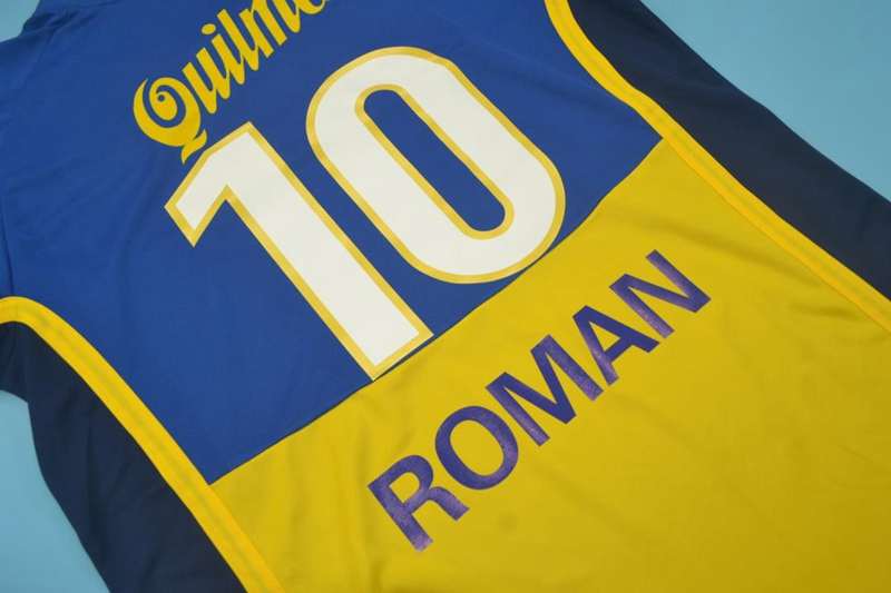 AAA(Thailand) Boca Juniors 2001 Home Retro Soccer Jersey