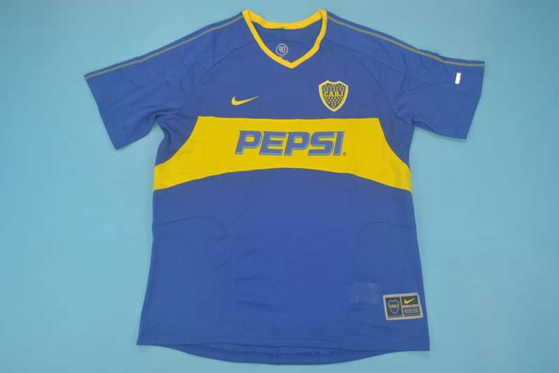 AAA(Thailand) Boca Juniors 2003 Home Retro Soccer Jersey