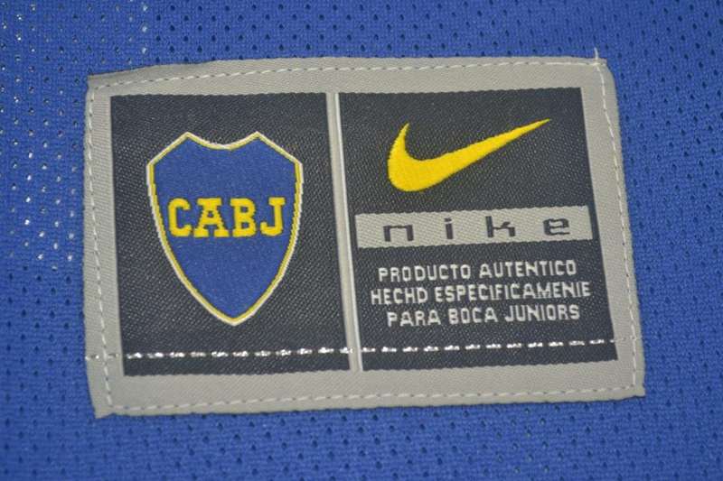 AAA(Thailand) Boca Juniors 2003 Home Long Retro Soccer Jersey