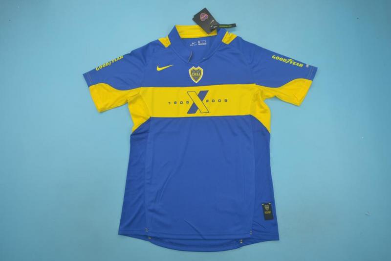 AAA(Thailand) Boca Juniors 2005 Home Retro Soccer Jersey