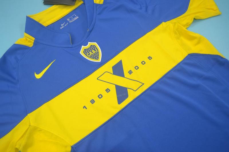 AAA(Thailand) Boca Juniors 2005 Home Retro Soccer Jersey