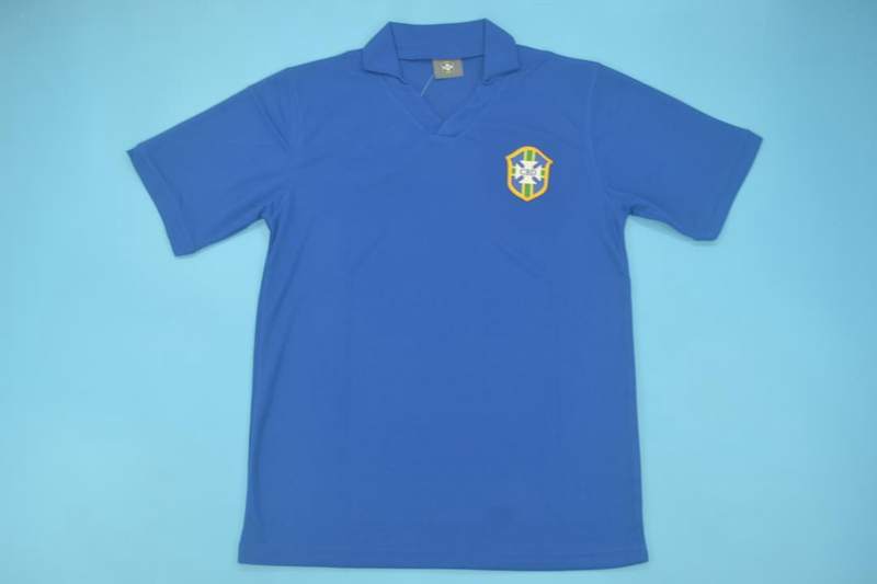 AAA(Thailand) Brazil 1957 Away Retro Soccer Jersey