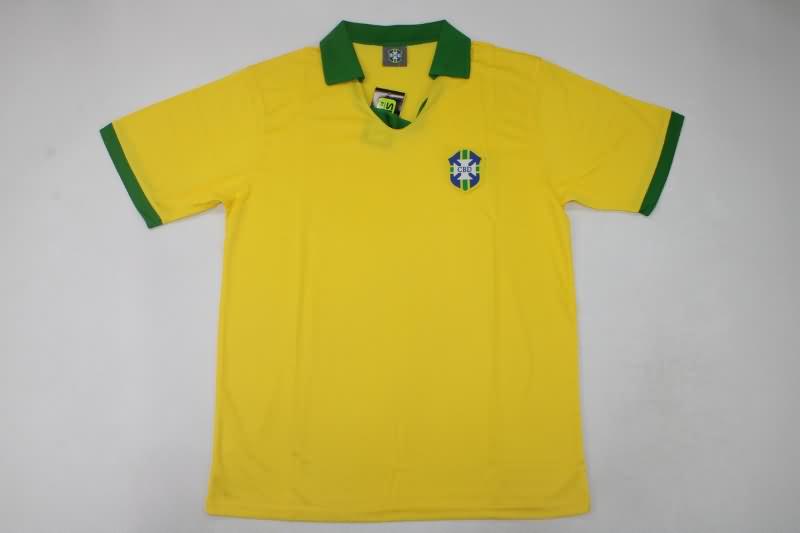 AAA(Thailand) Brazil 1958 Home Retro Soccer Jersey