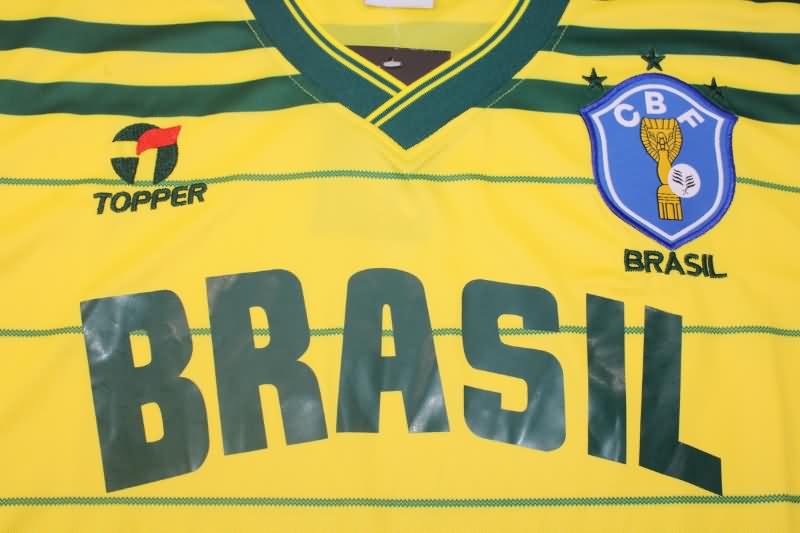 AAA(Thailand) Brazil 1984 Home Retro Soccer Jersey